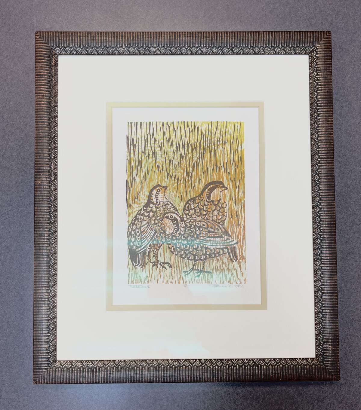 Framed Bird Artwork