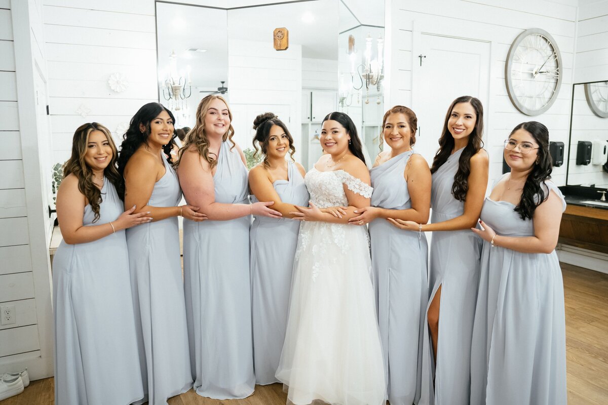 Natural makeup and hair styling for a Houston bride-to-be showcasing effortless beauty in Houston, TX.