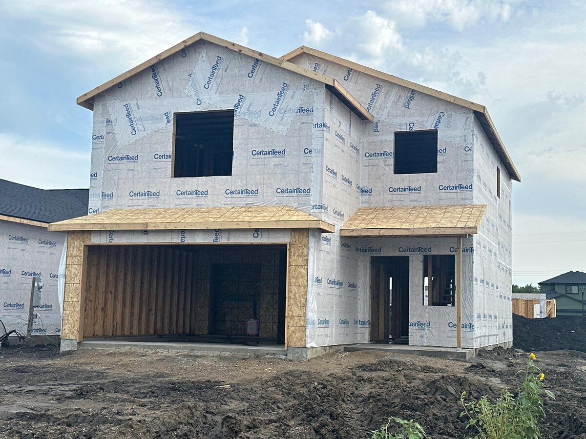Framed home in Fargo, ND neighborhood