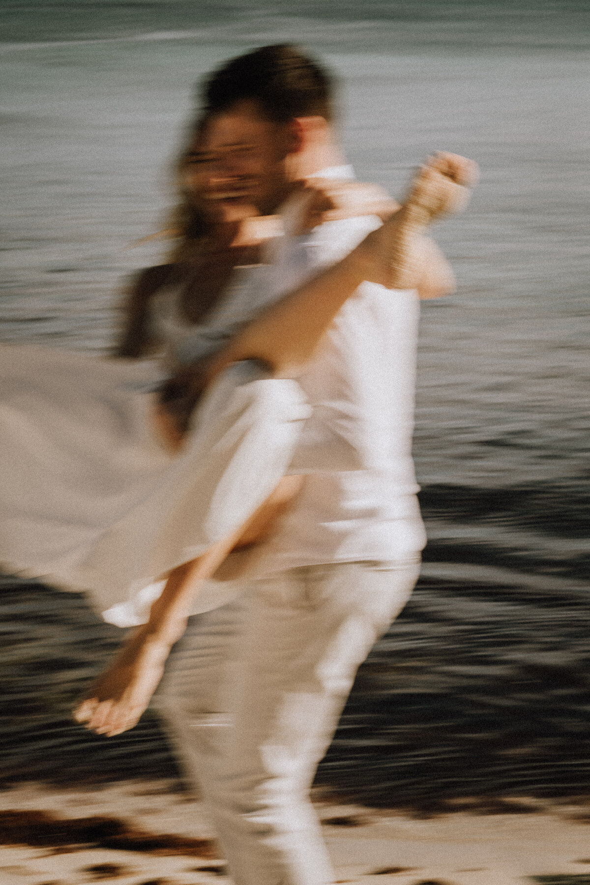 Spiritual elopement at the beach in Tulum, Mexico.