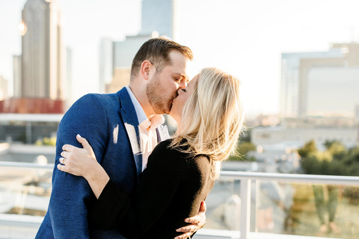 Eric & Megan - Downtown Dallas Rooftop Proposal & Engagement Session-46