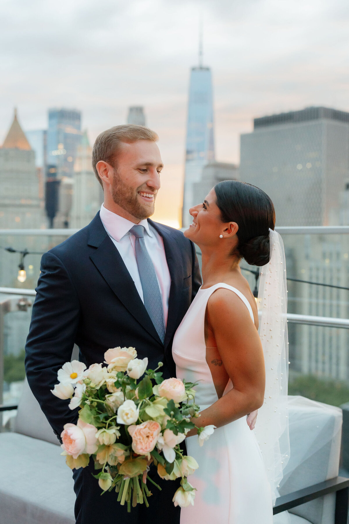 NYC Bride + Groom by Lisa Blanche Photography