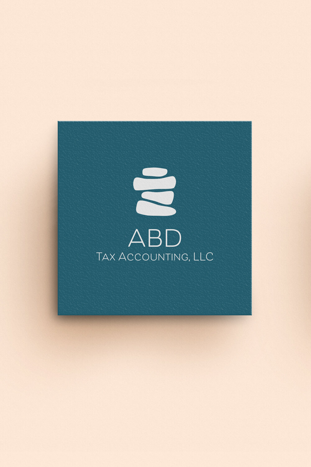 Tax accounting logo with cairns as bean counters