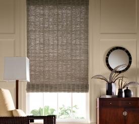 Roman Shade Gray Leno Hartmann