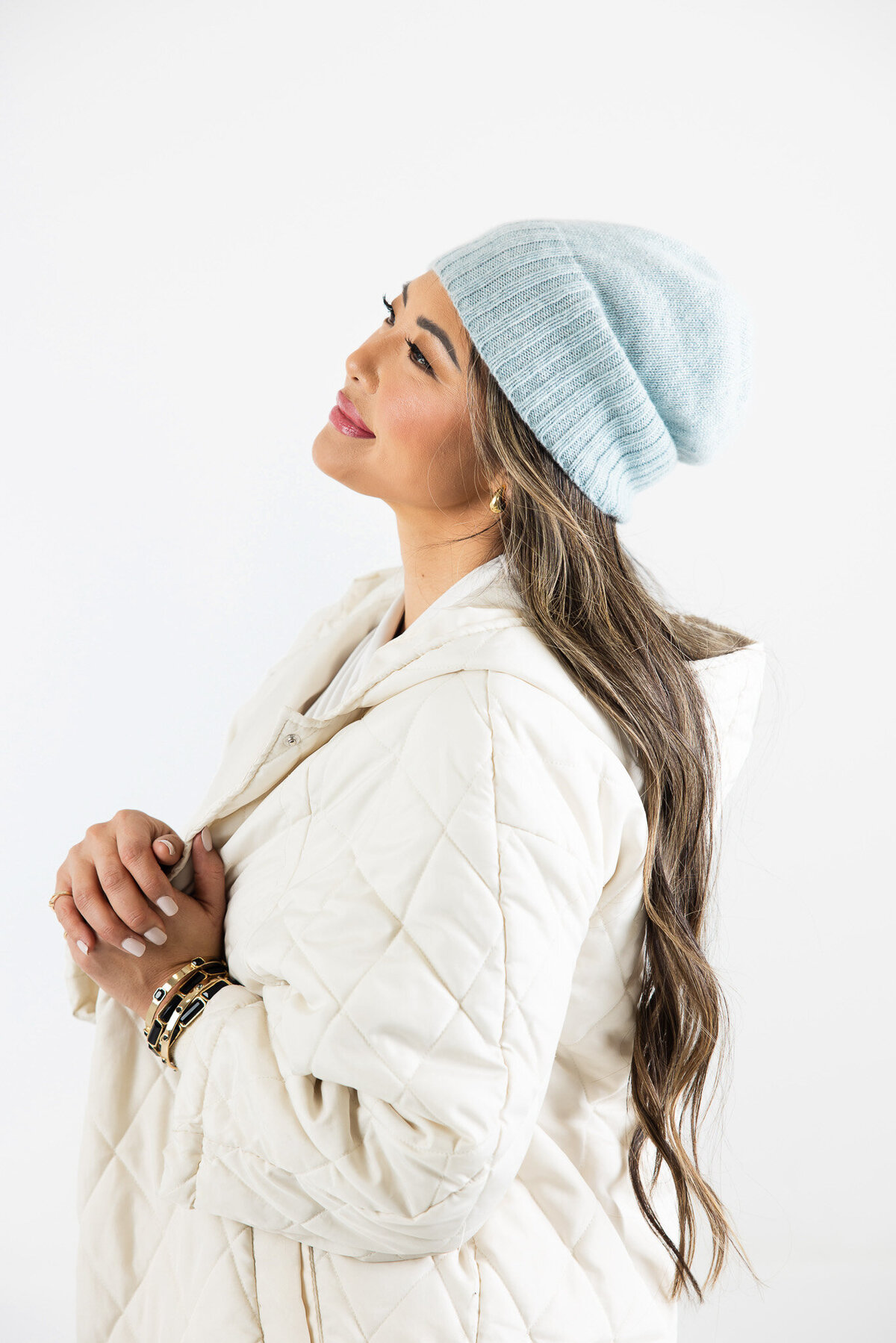 Coastal Cashmere Seattle Beanie Sky Blue 1