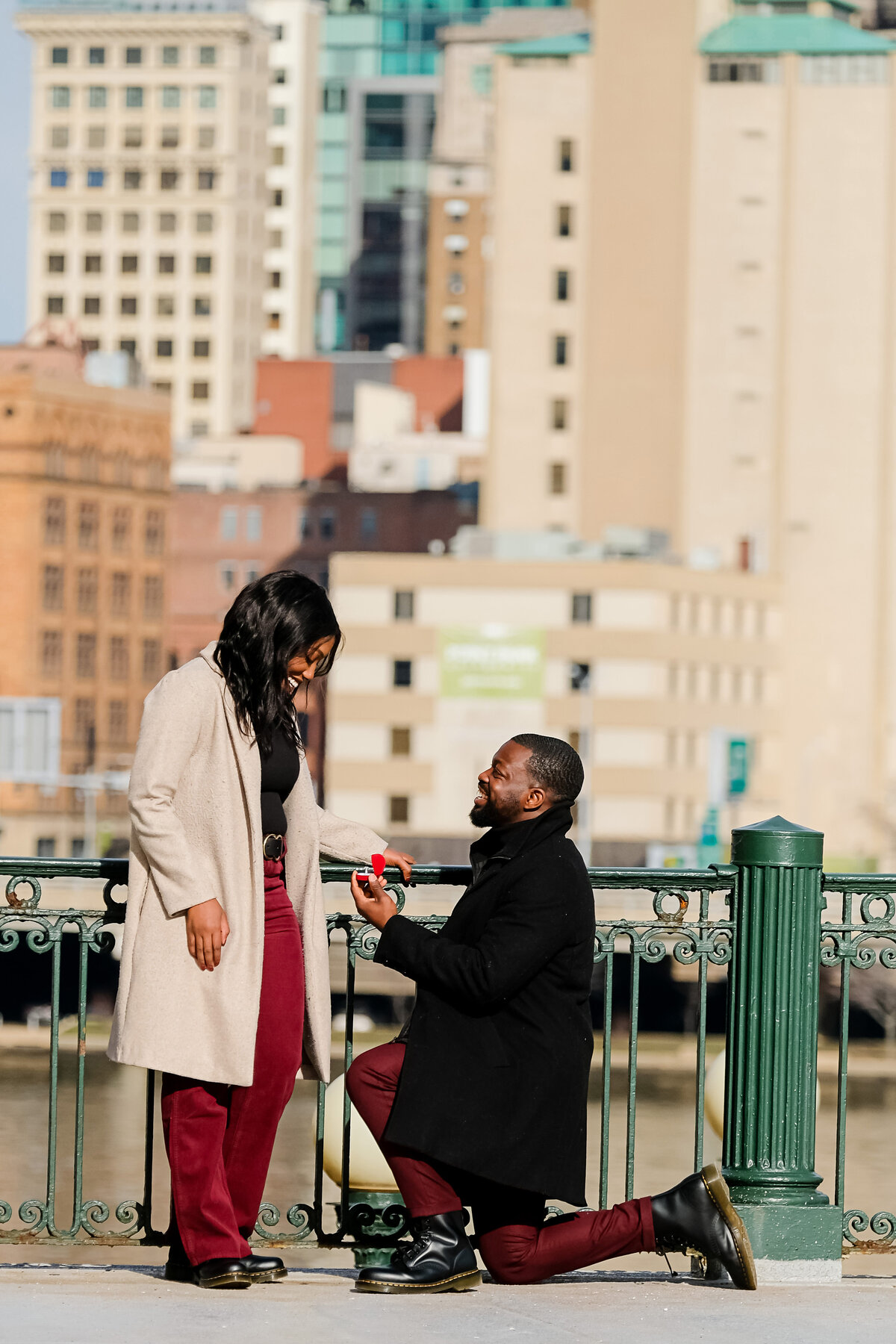 proposal surprise at station square