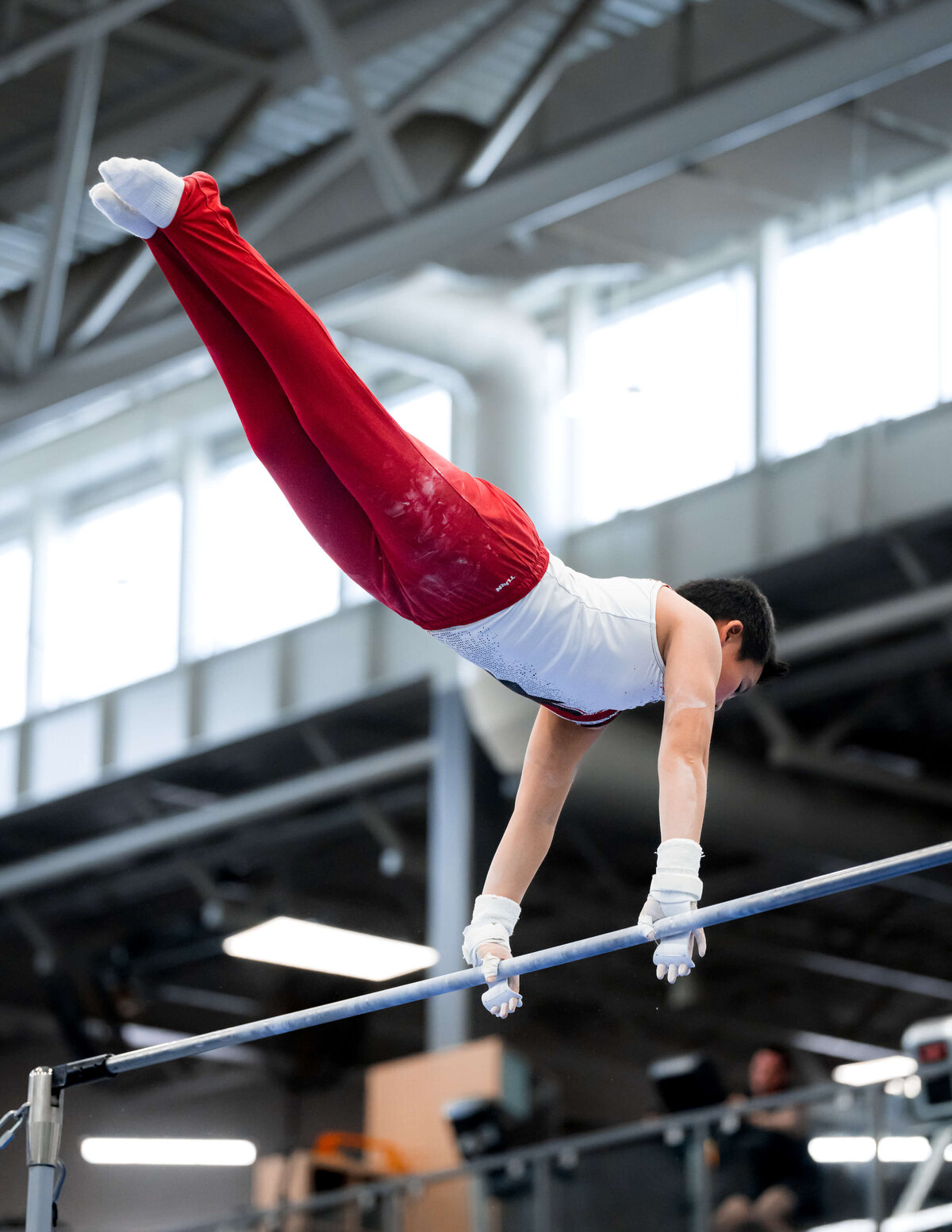 Photo by Luke O'Geil taken at the 2023 inaugural Grizzly Classic men's artistic gymnastics competitionA1_01174