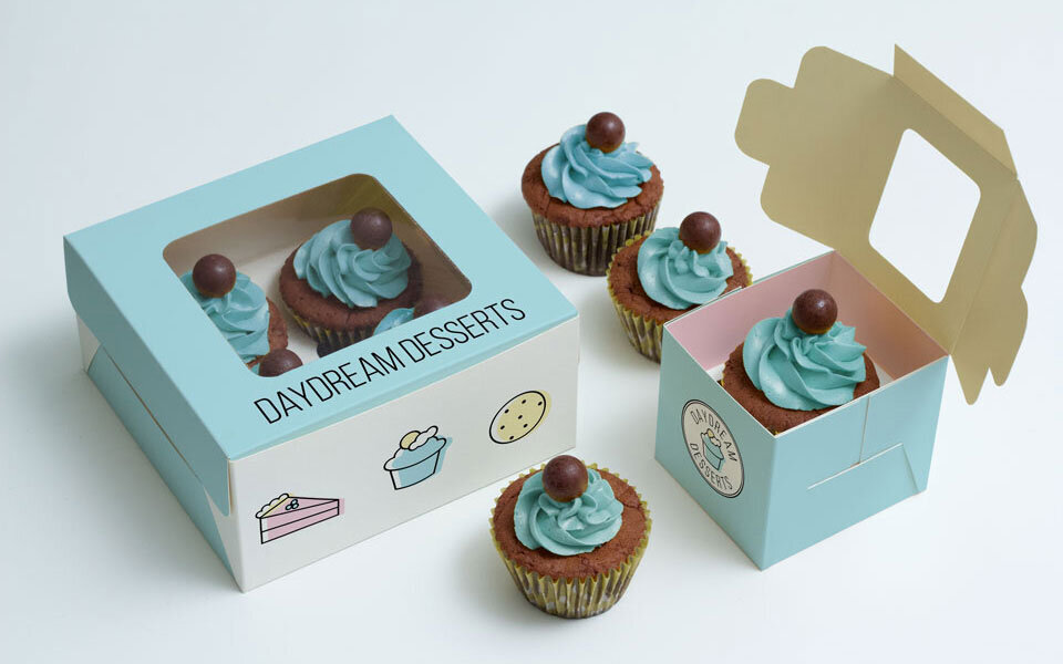 Daydream Desserts Branded Cupcake Boxes