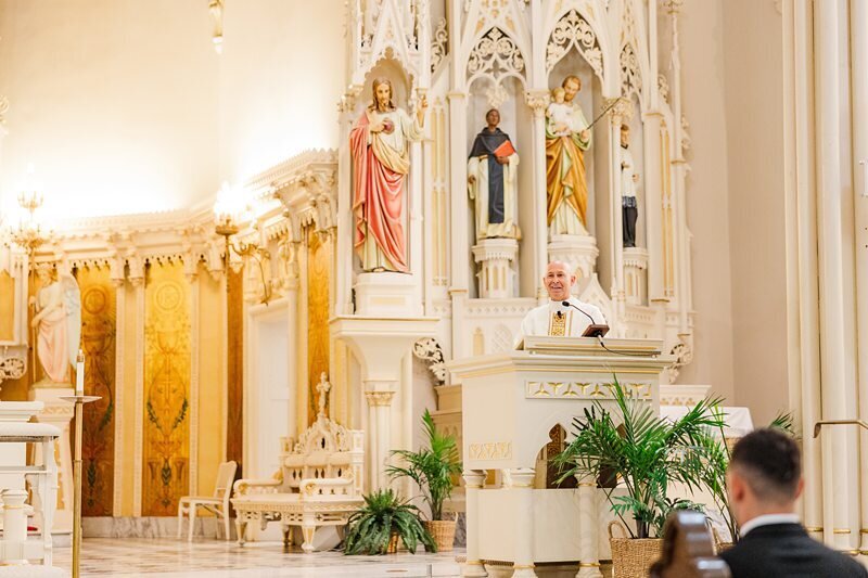 Wedding Ceremony at St. Mary’s in Evansville115