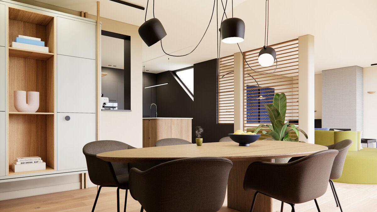 Project Noordendijk - Fam. Lissenberg - Render eethoek - nieuw II
