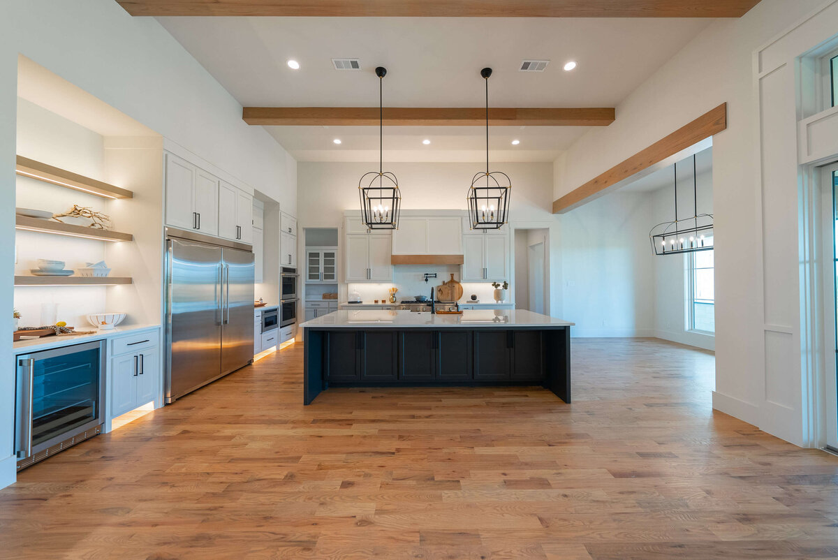 Large kitchen for entertaining in north Texas custom luxury home