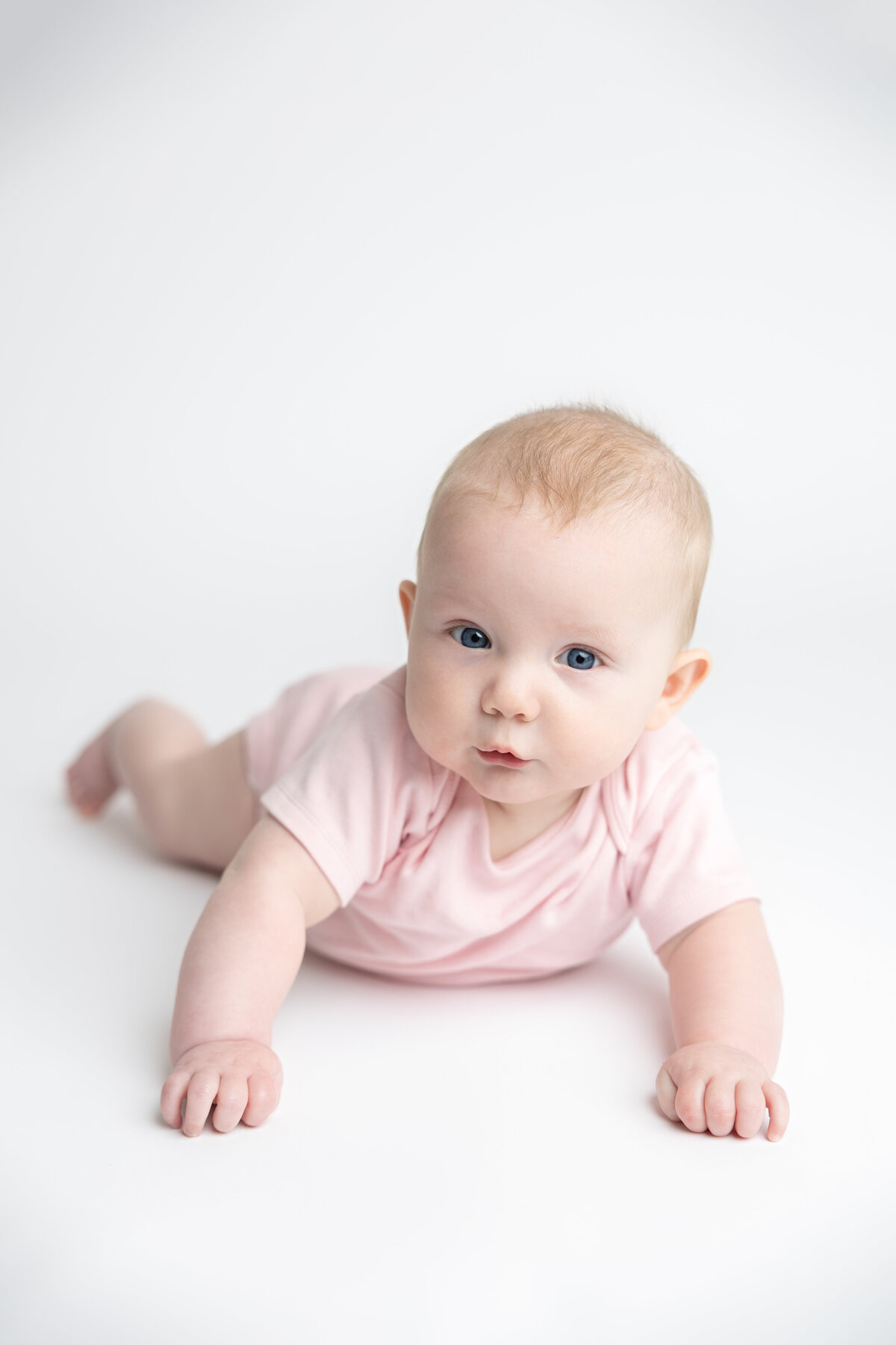 Twin sisters studio portraits