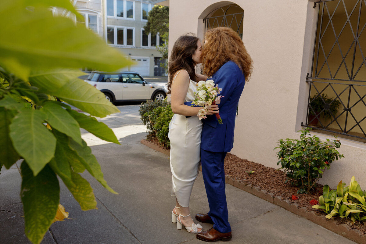 micro wedding shot by sf bay area photographer