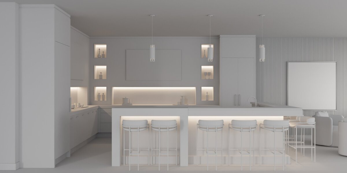 home bar render