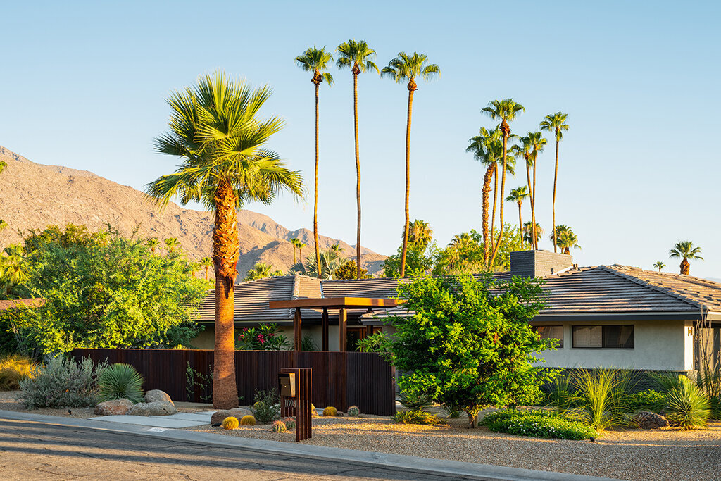 Landscape design for Palm Springs residence designed by Los Angeles architect