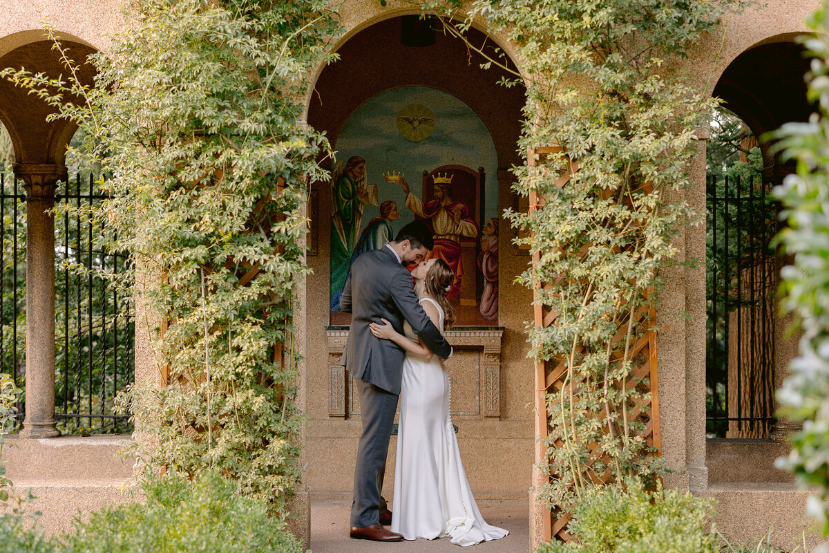 Bride and Groom Kissing DC Wedding Photographer