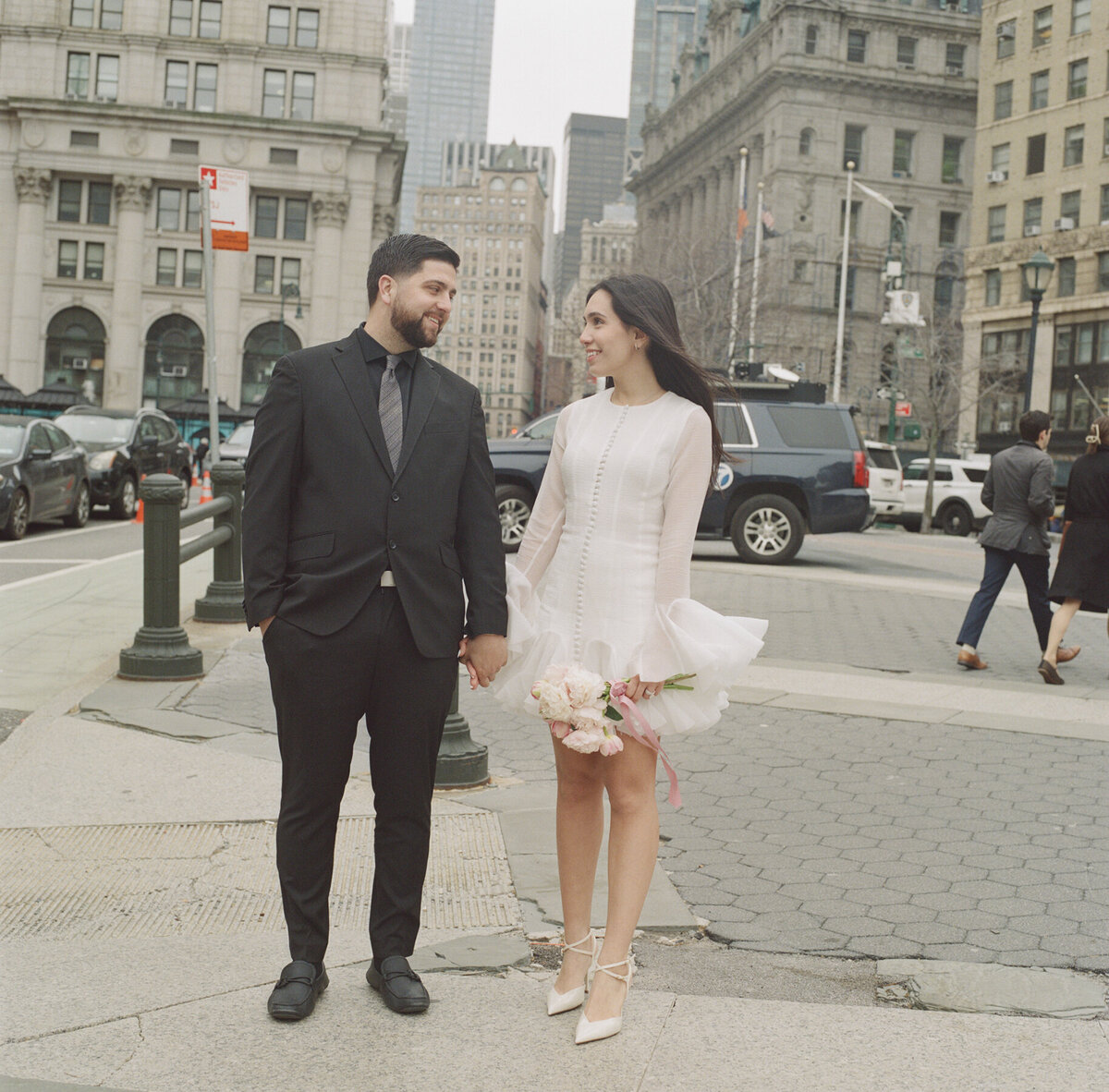 nyc analog portrait photographer, nyc elopement photography, film photographer in nyc, new york city analog photography