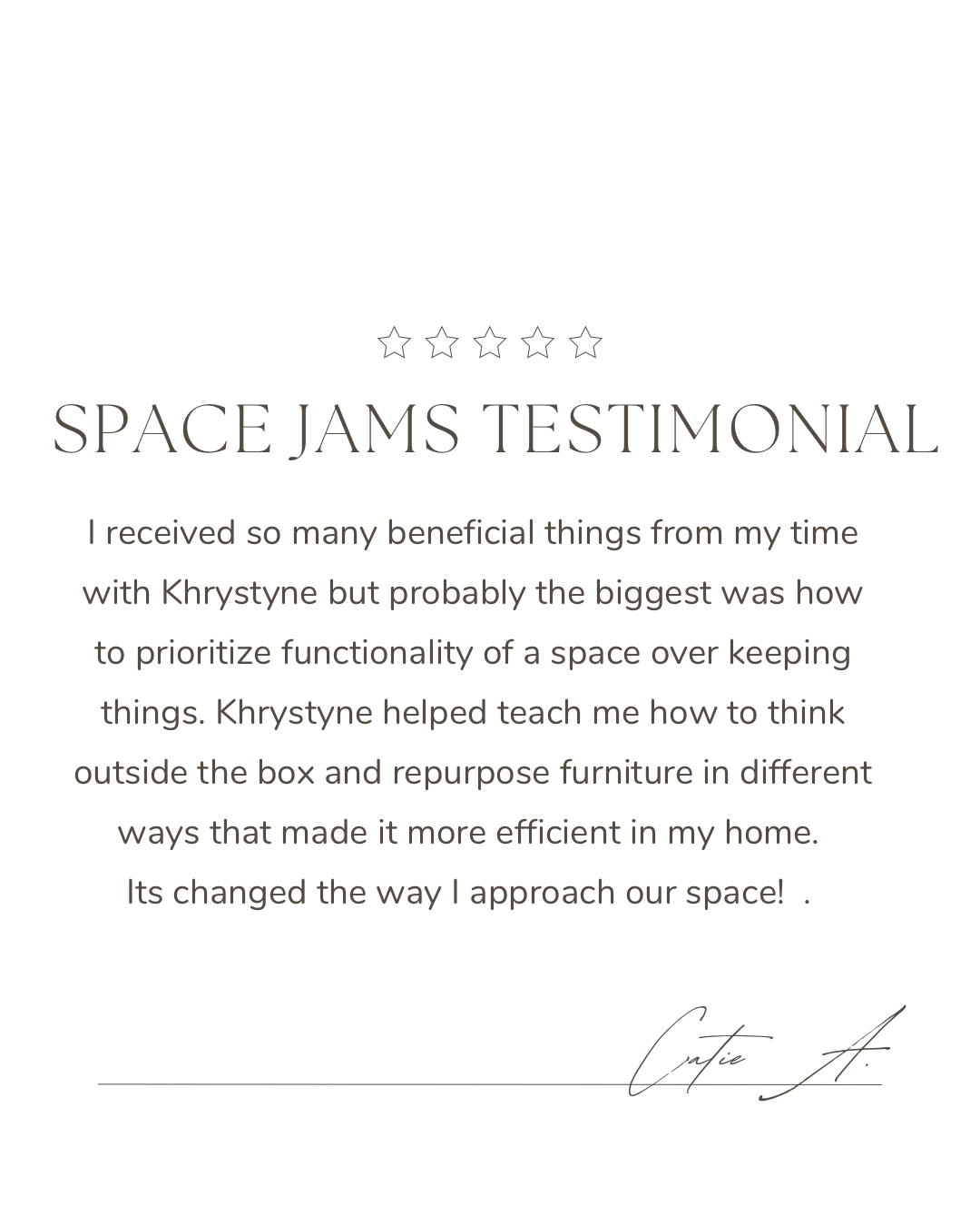 Black and White Minimalist Elegant Client Testimonial Instagram Post - 1