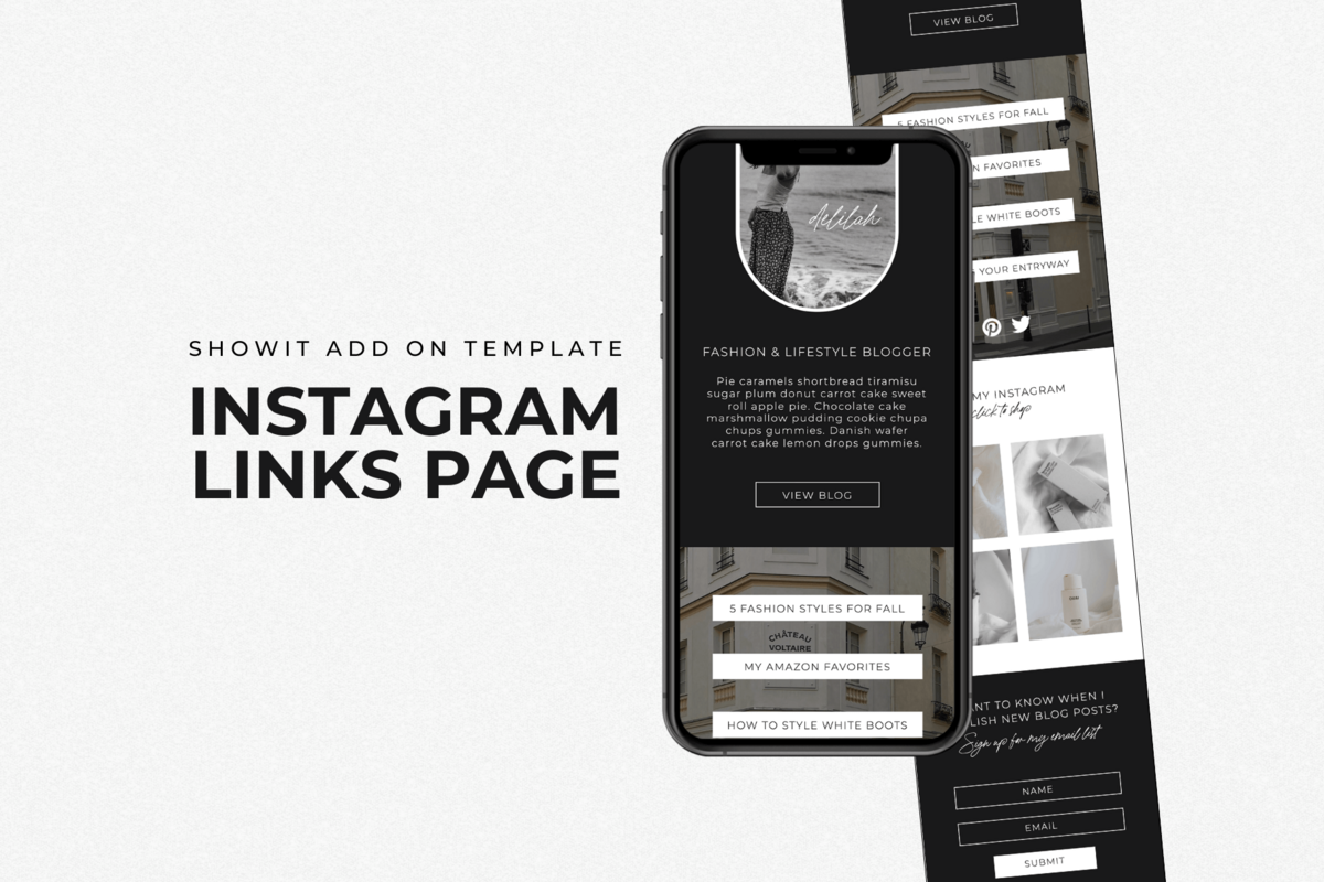 The Delilah Instagram Links AddOn