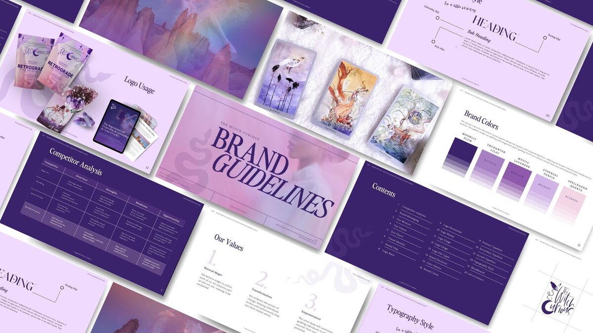 The Witch Curious Brand Guidelines Mockup