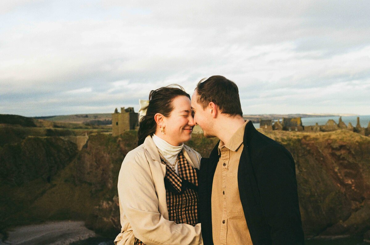 Aberdeenshire couple session photographer in film