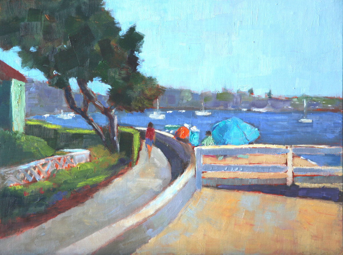 Original_Oil_Painting_Beach_Walk