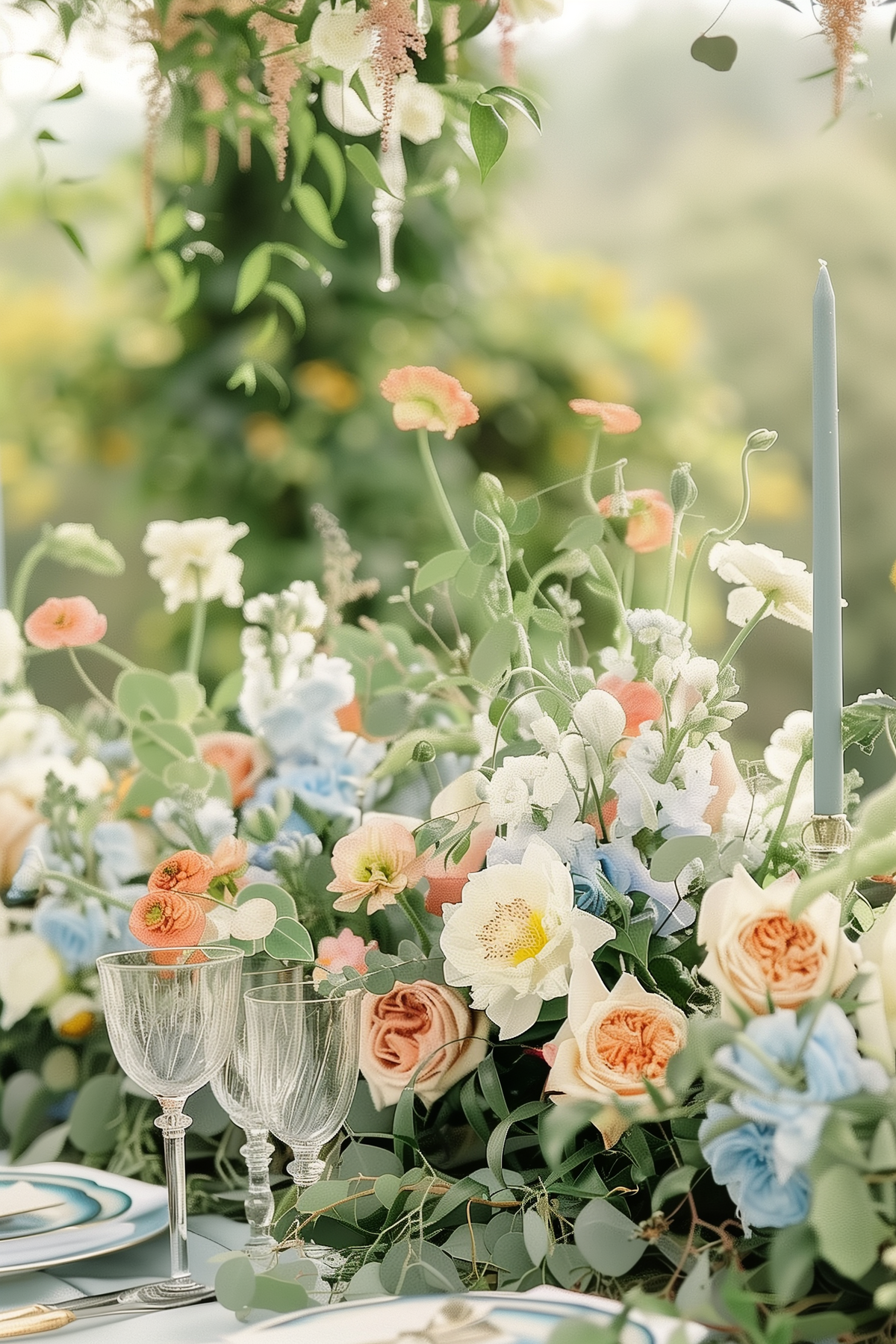 Grandmillenial traditional wedding decor