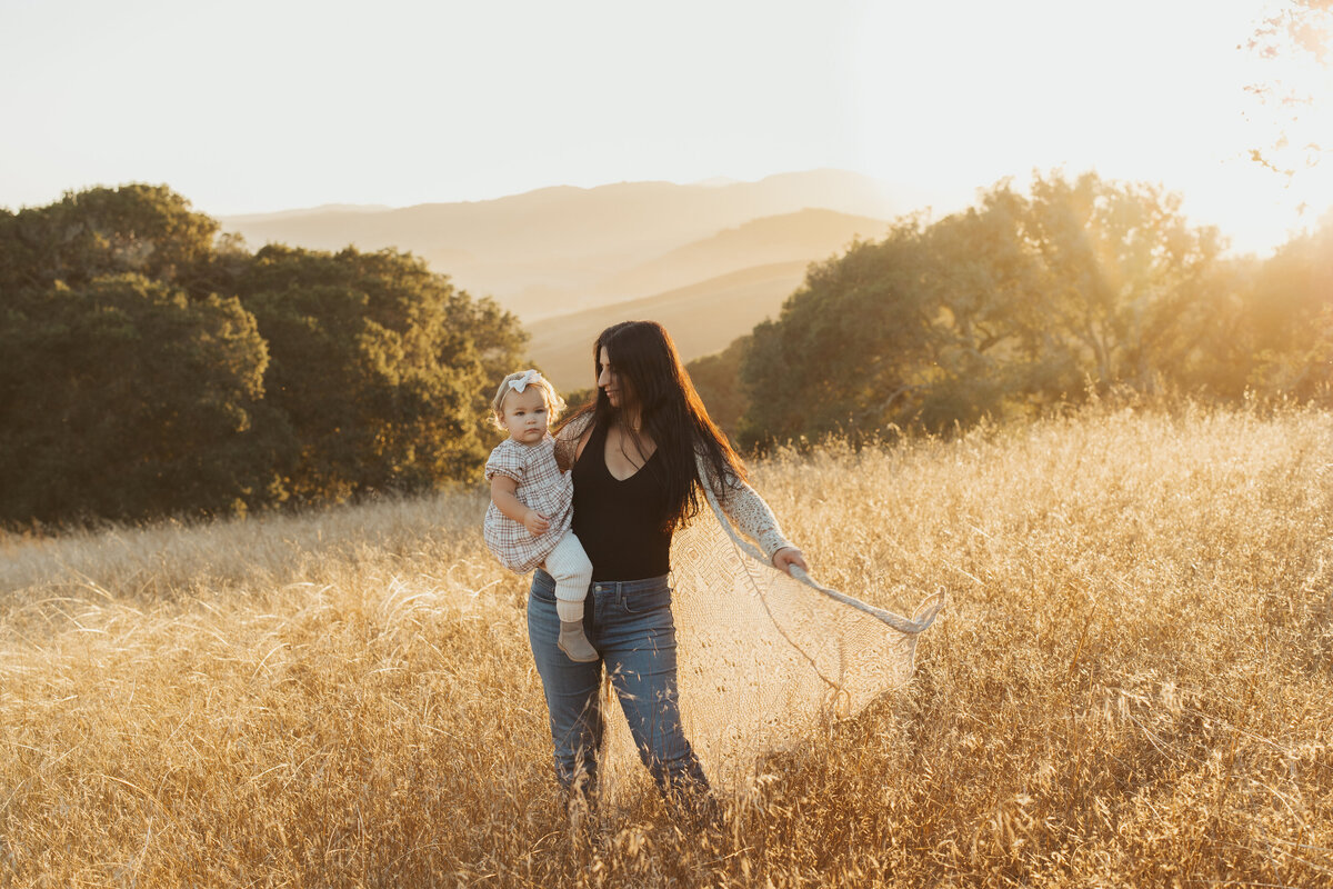 Beautiful golden hour captured at Helen Putnam park in Sonoma county CA