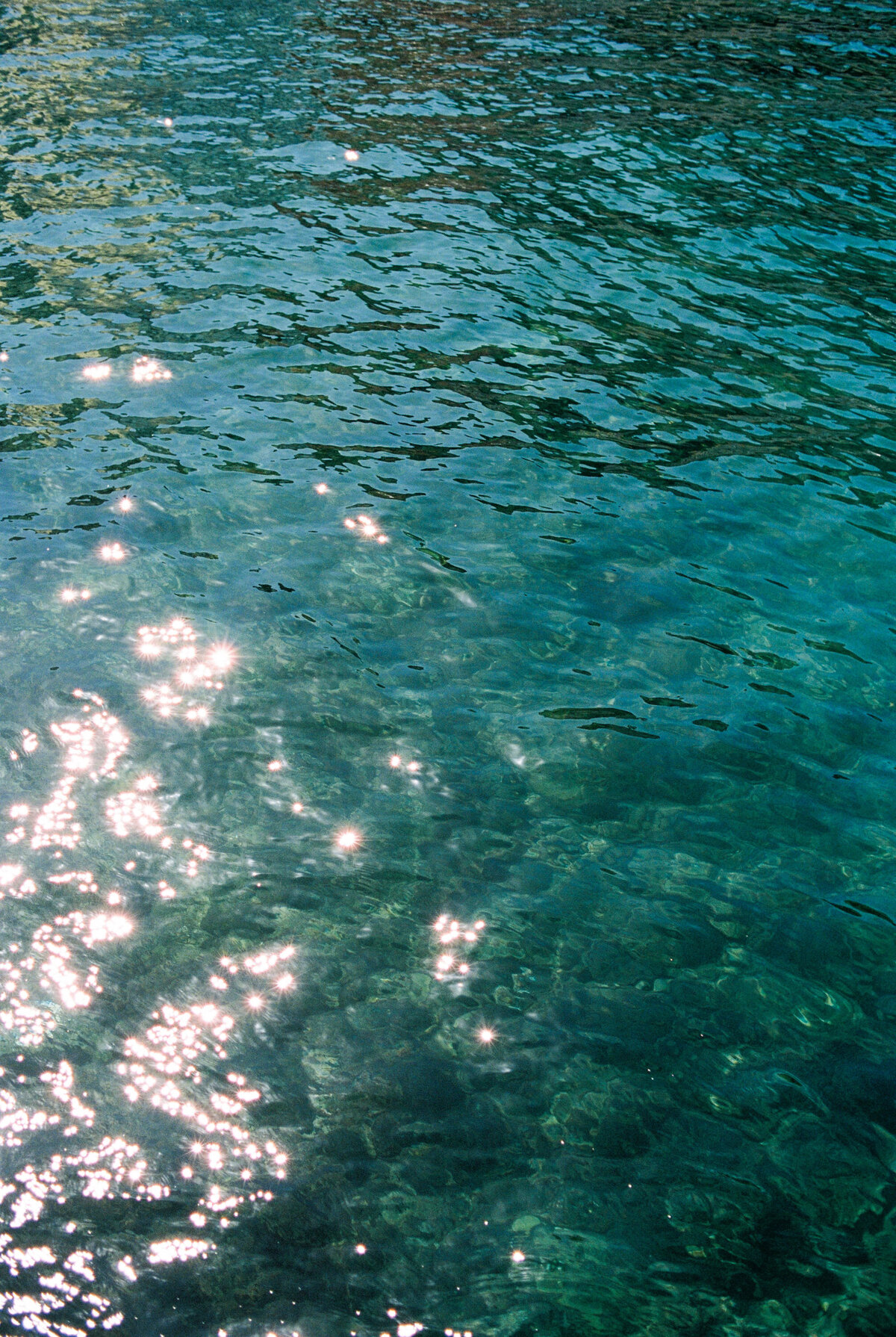the beautiful sorrento sea on 35mm film
