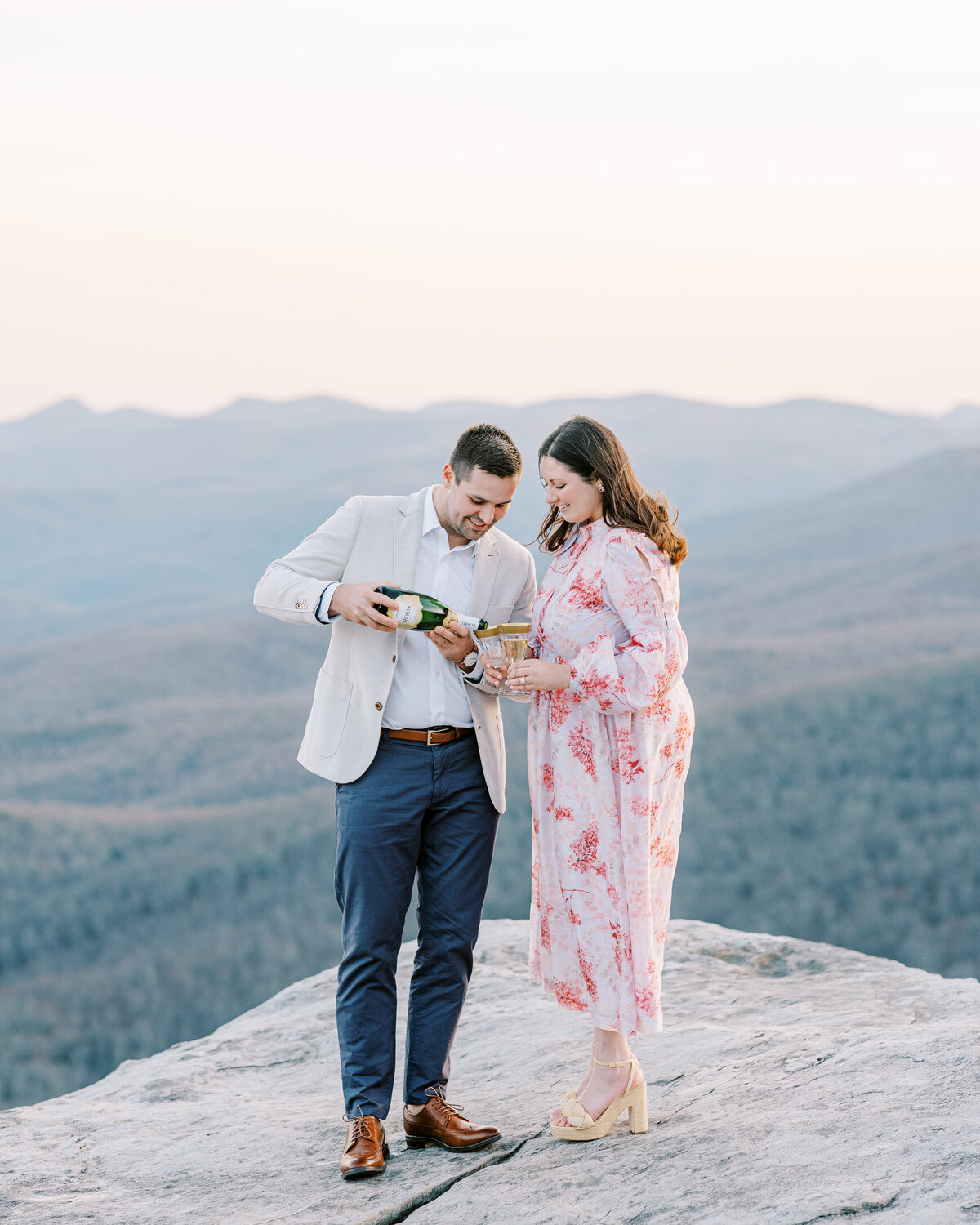 The Fourniers | Grandfather Mountain Engagement-125