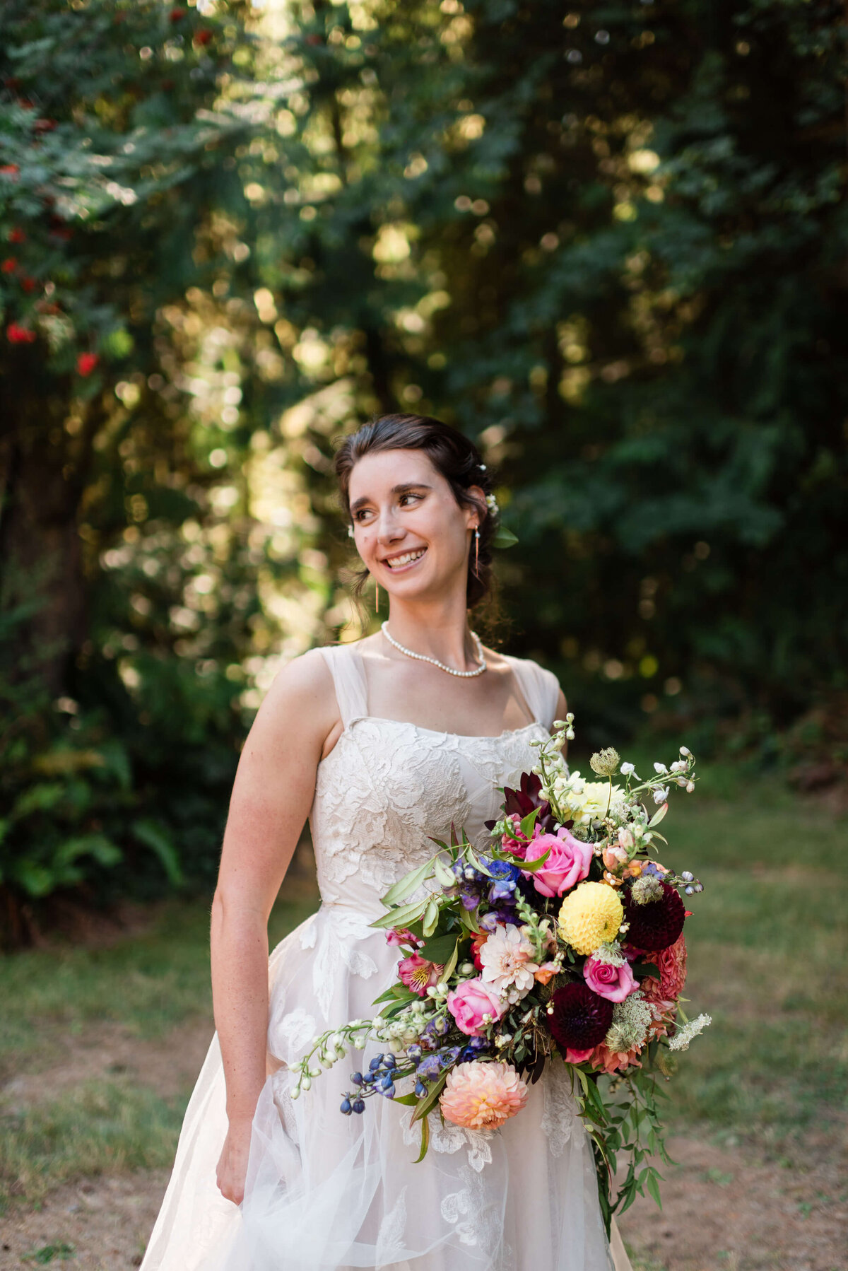 Bride at Nature Bridge Wedding