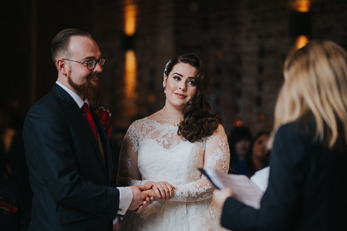 1950s Shustoke Farm Barns Wedding - Ellie & Dan -- Electric Blue -256