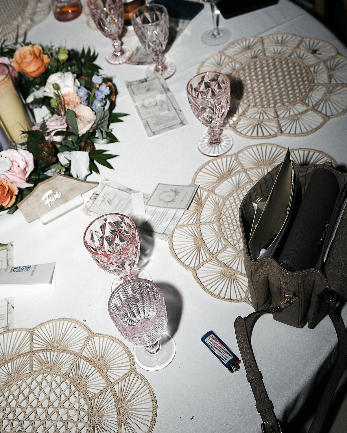 wedding table details