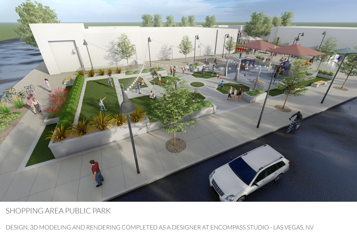 Public shopping revitalization of public park
