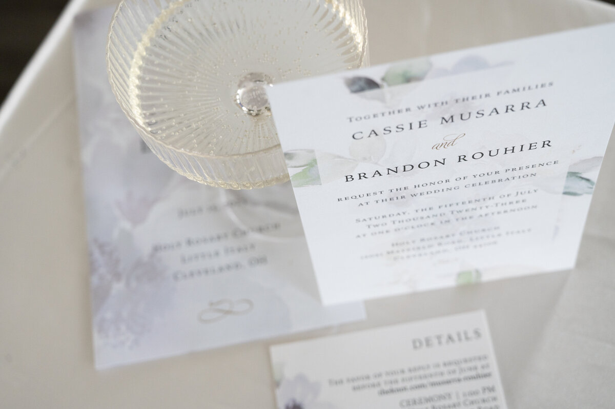 custom wedding invitation by Jane Osler Creative