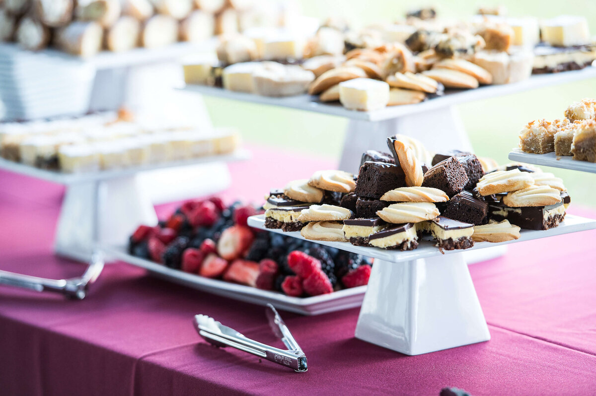 trays of fruit and cookies being served as part of a corporate anniversary celebration for Ell-Rod.  Captured by Ottawa Event Photographer JEMMAN Photography COMMERCIAL