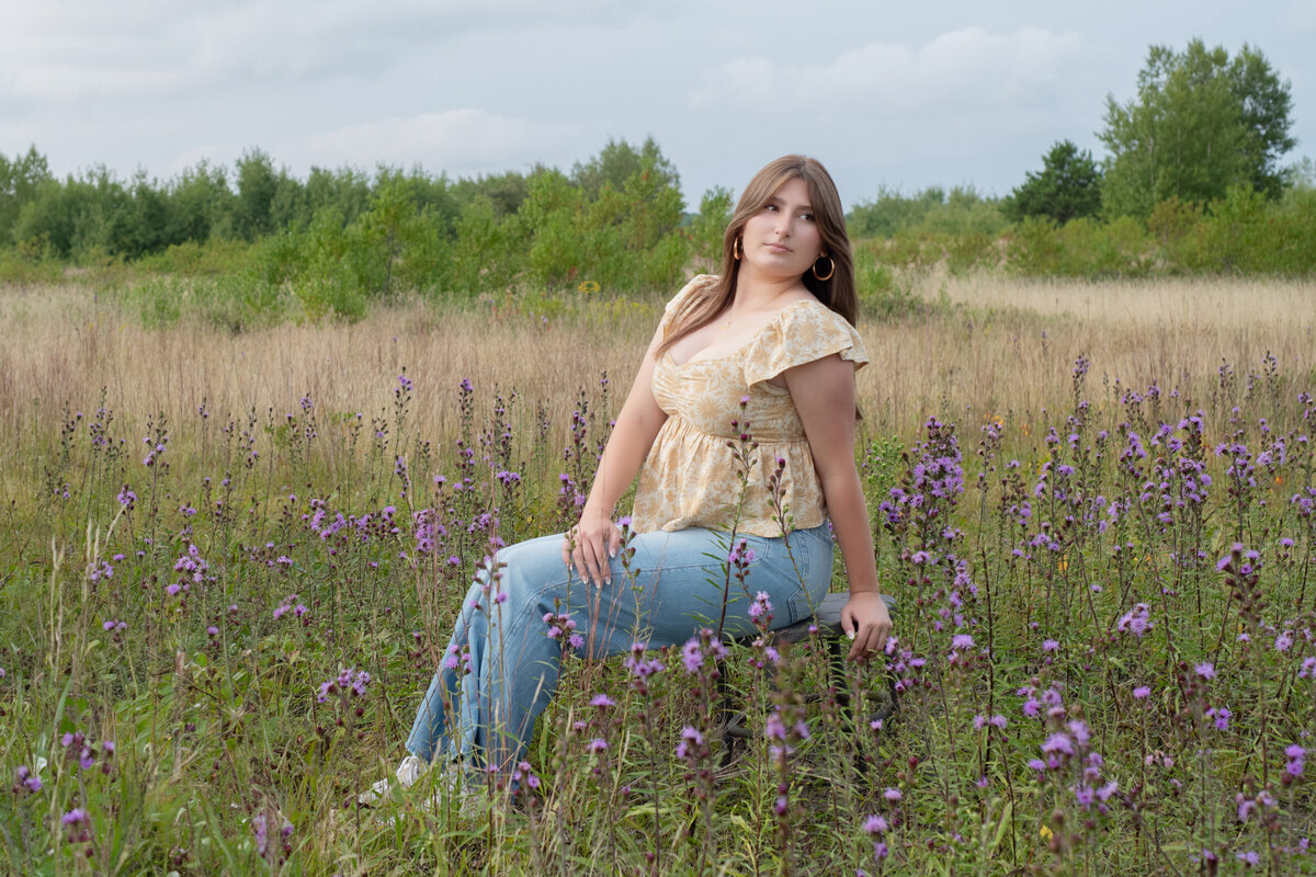 Senior Pictures at the Kennebunk Blueberry Plains