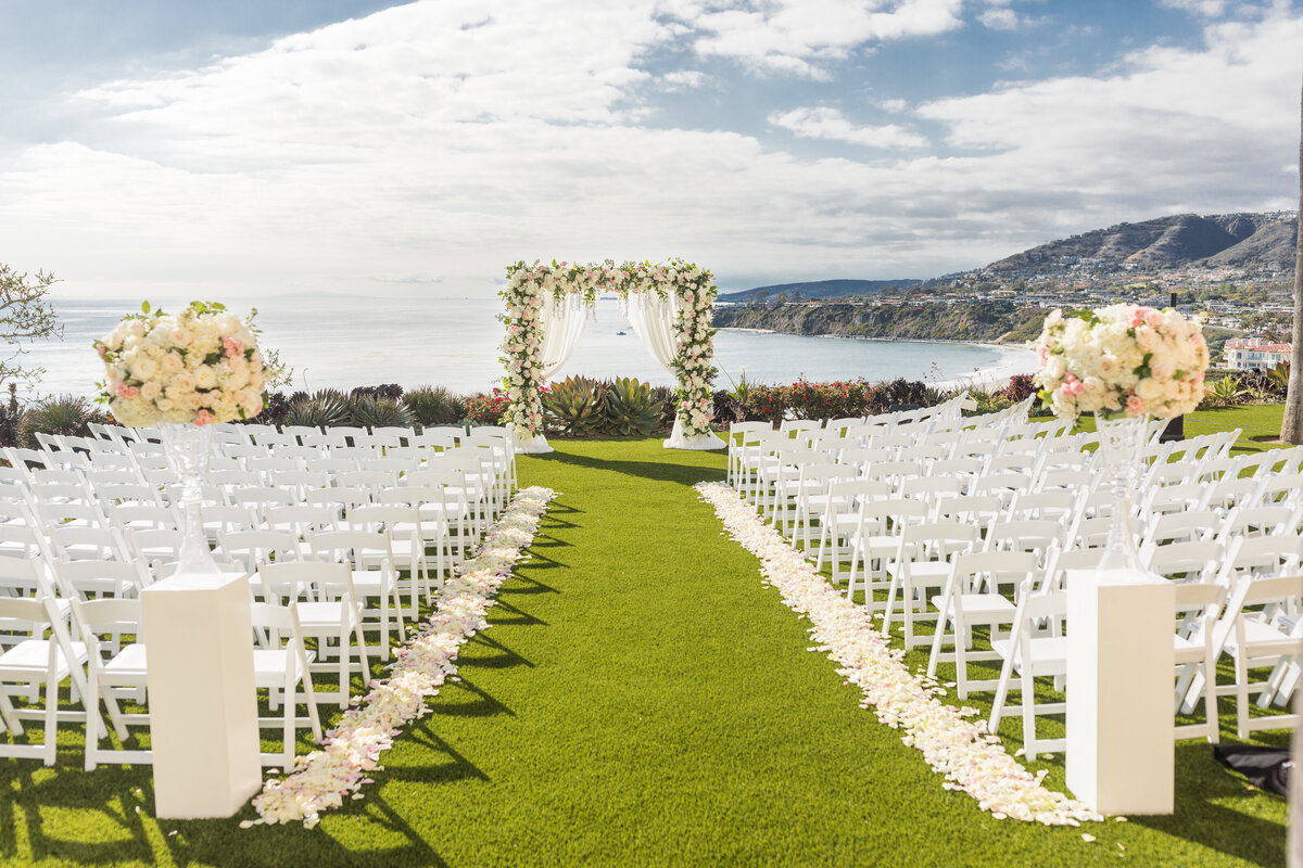 Posh Peony Floral and Event Design Ritz Carlton Laguna Nigel Blush Cream Wedding California15