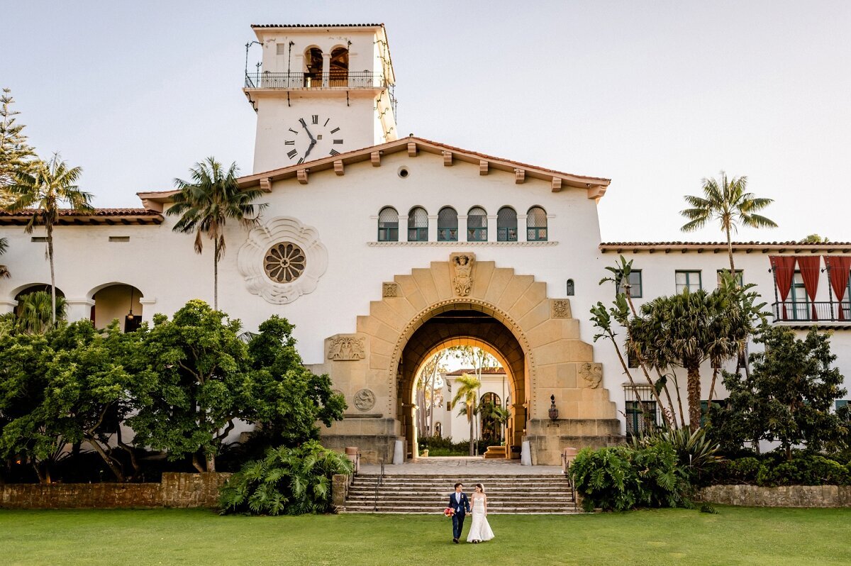 Wedding and elopement at Santa Barbara Courthouse