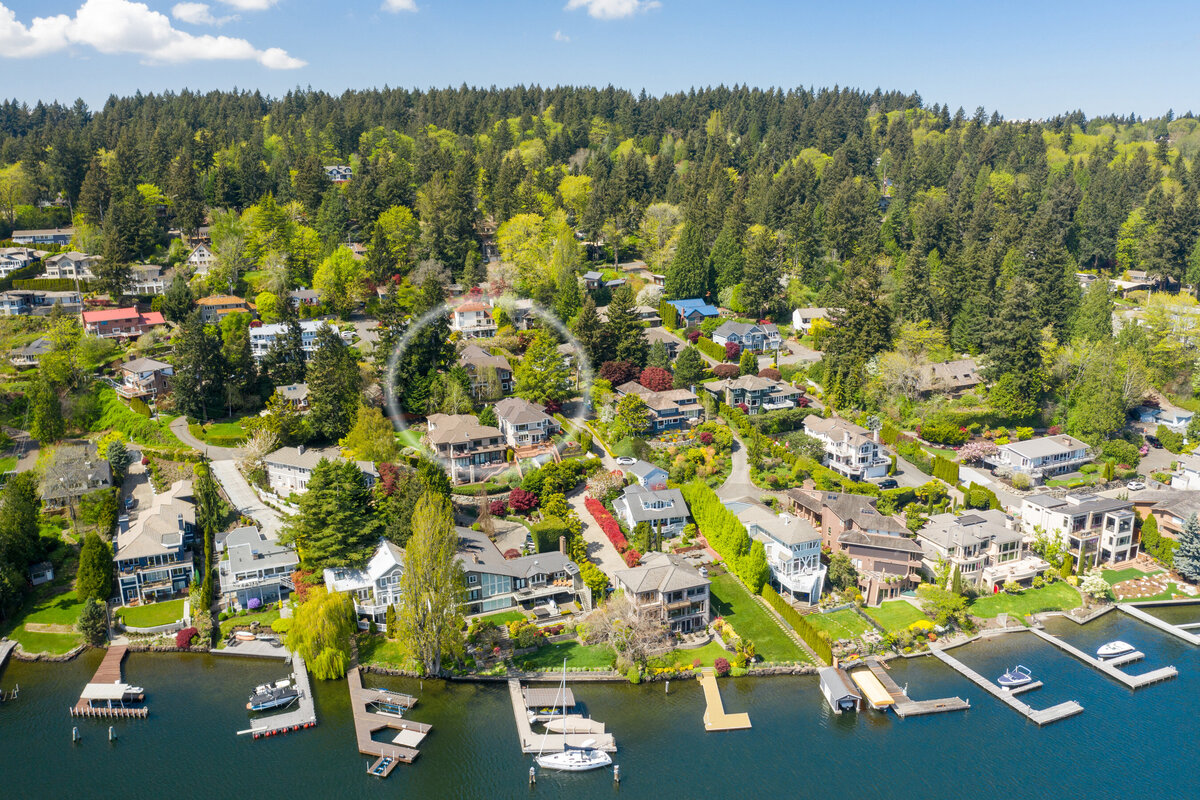 7 Northwest Residential Photography Drone Photos for Real Estate Agent in Bellevue
