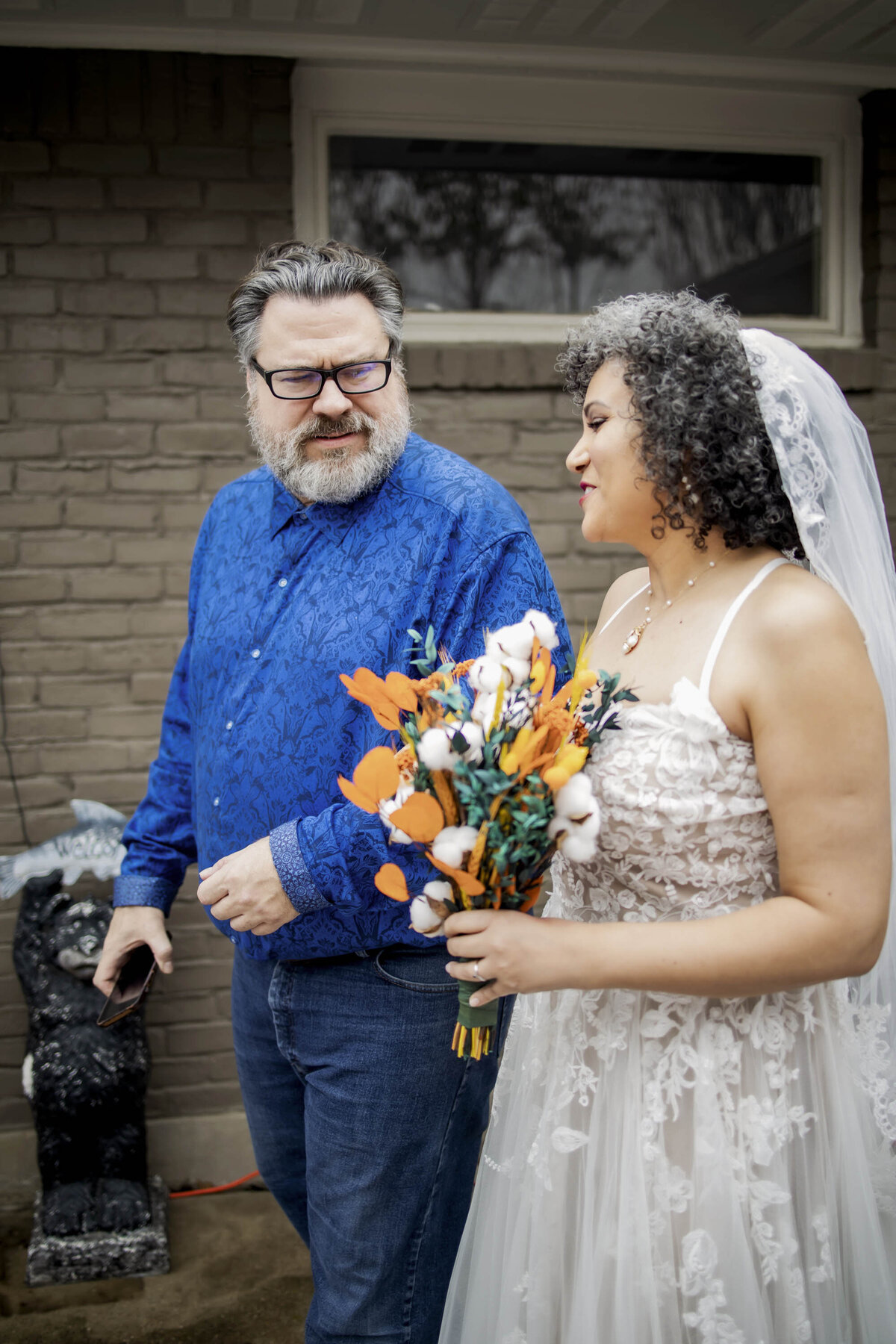 the bride is about to be walked down the isle