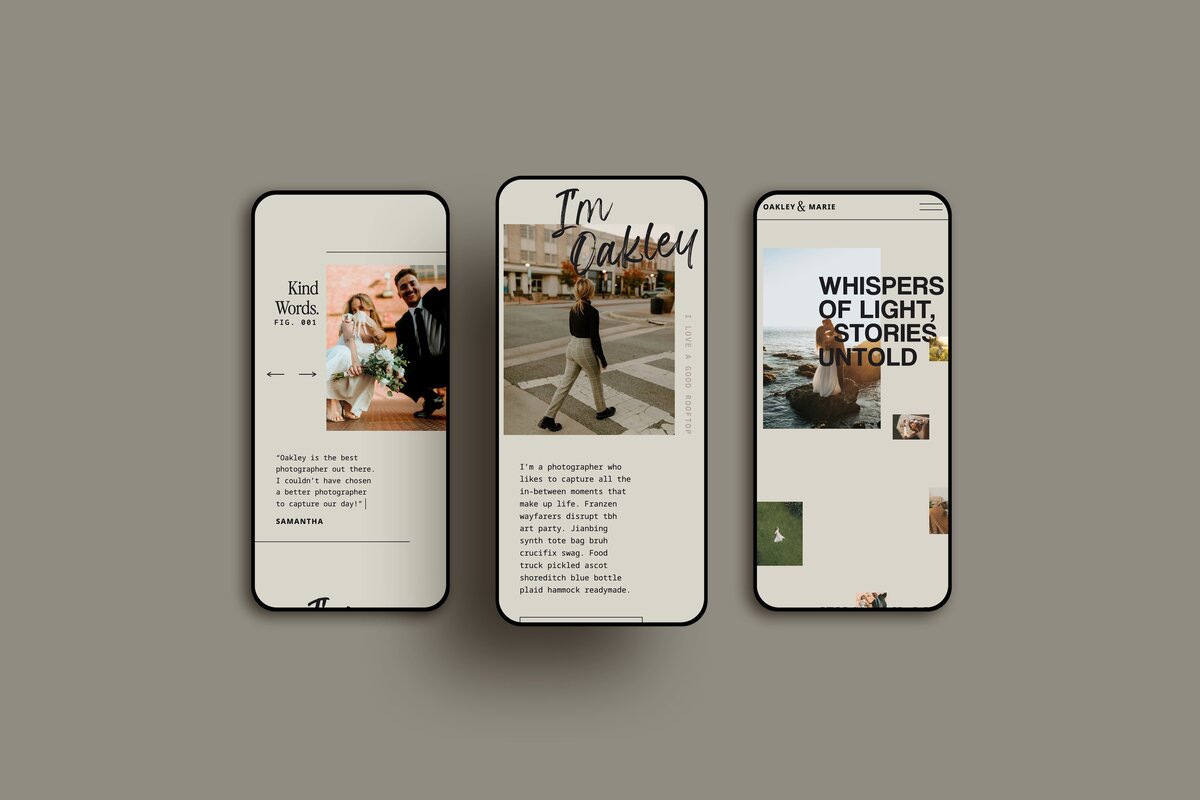 Oakley Boho Modern Artistic Showit Website Template for Photographers2