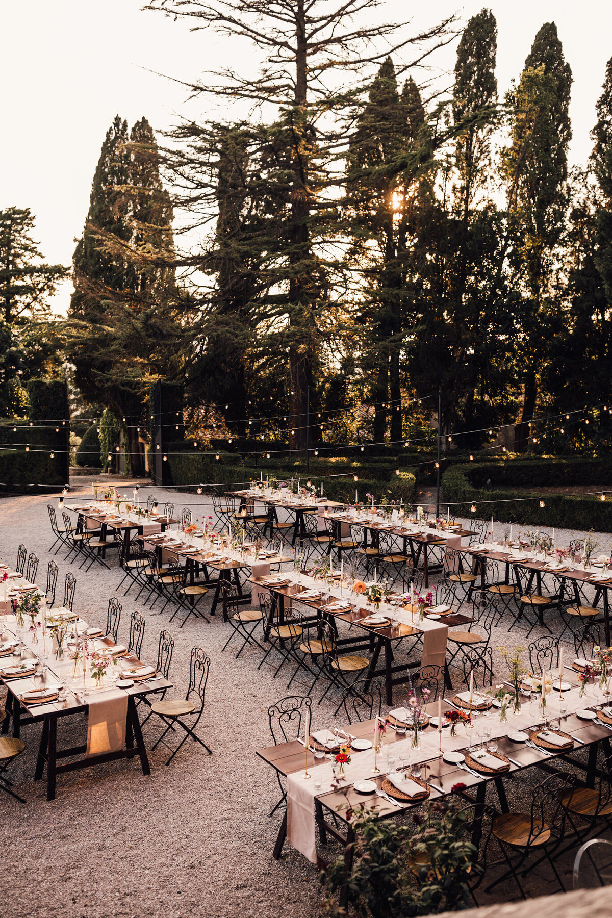 Wedding reception at Villa di Ulignano