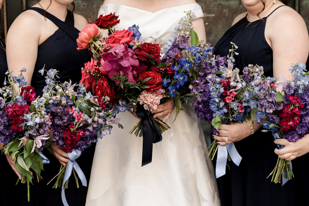 Seasonally sourced fresh flower arrangement with a curated color palette, delivered by The Floral Eclectic in Dallas/Fort Worth.