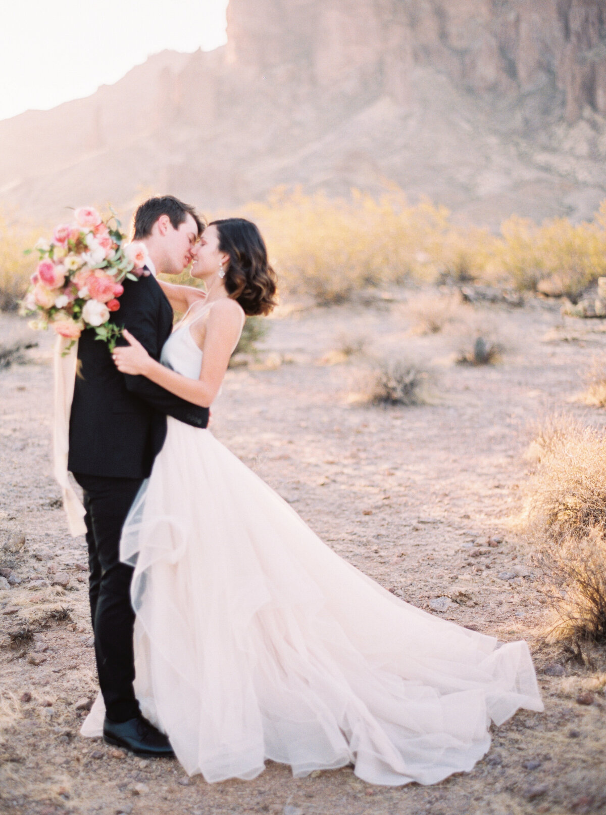 Desert Glow | Lost Dutchman State Park | Mary Claire Photography | Arizona & Destination Fine Art Wedding Photographer