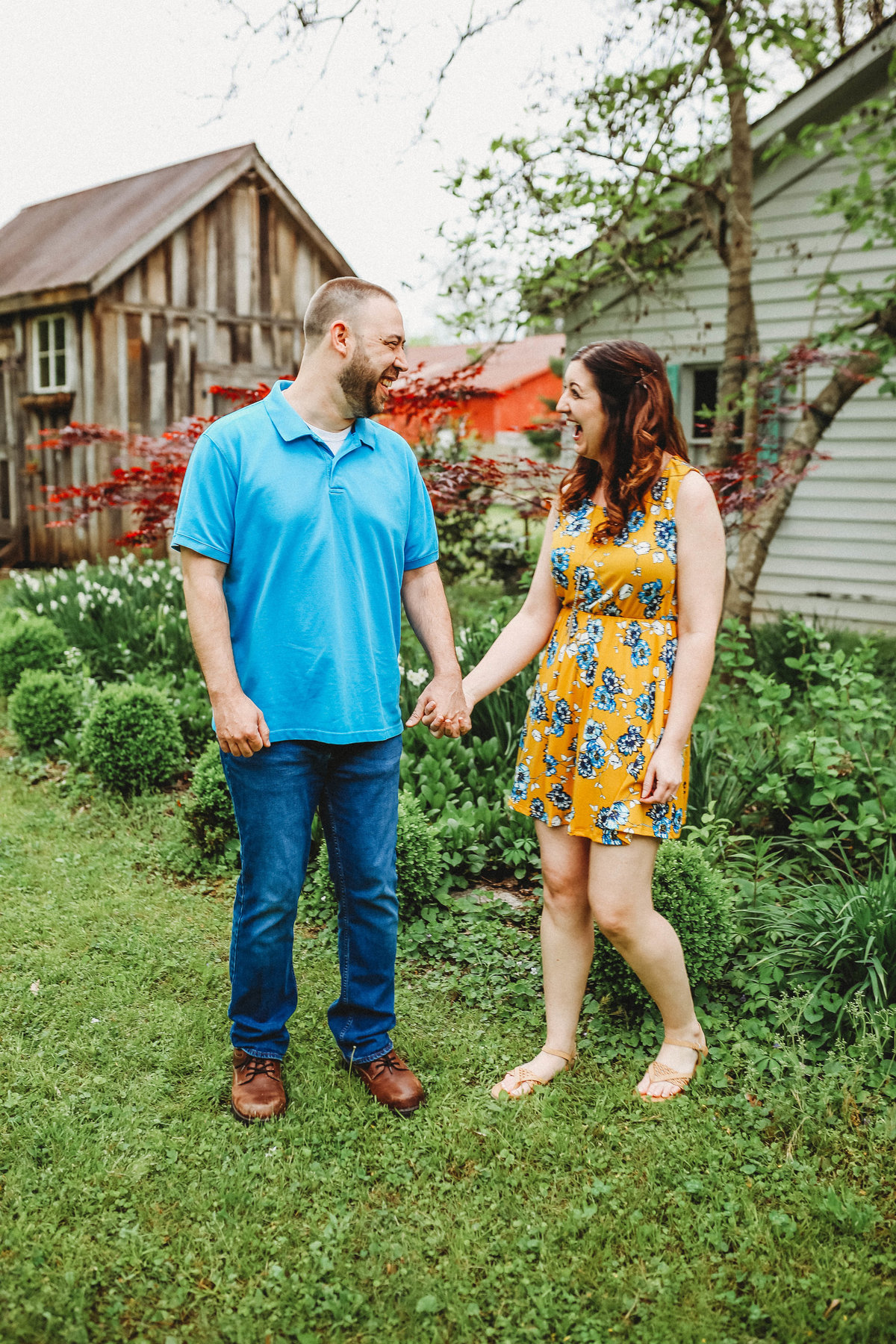 couple laughing