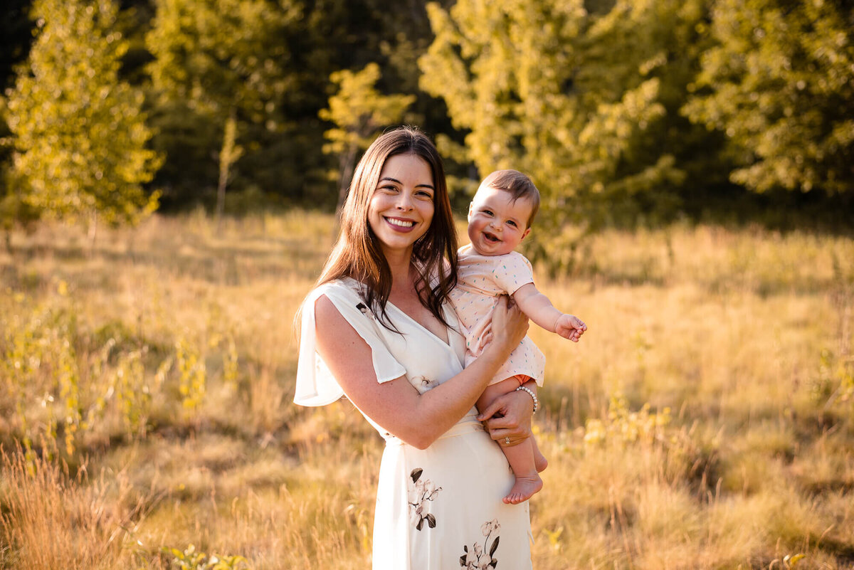 Mom and daughter in summer for Toronto family photographer