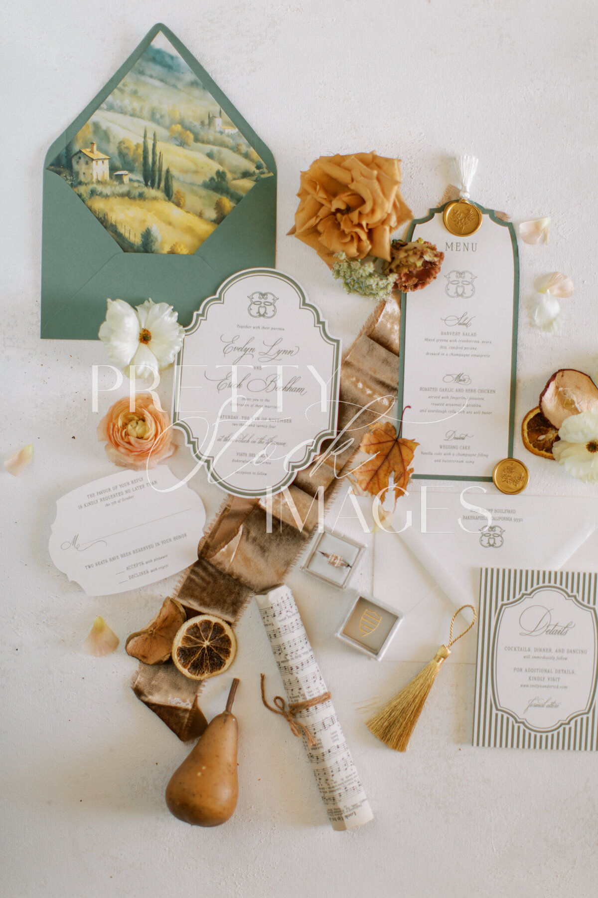 Pretty Stock Images - Fall Wedding Flat Lay-020