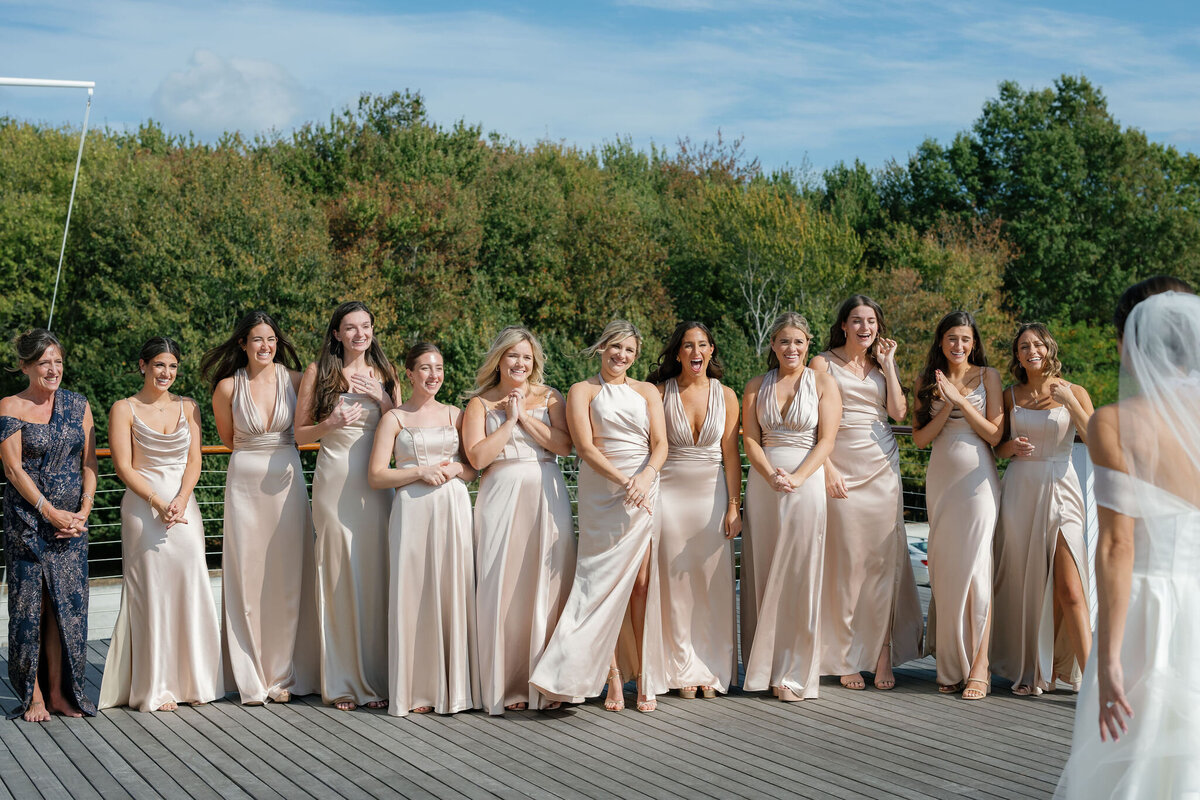 Bridal Party First Look Photo by Lisa Blanche Photography