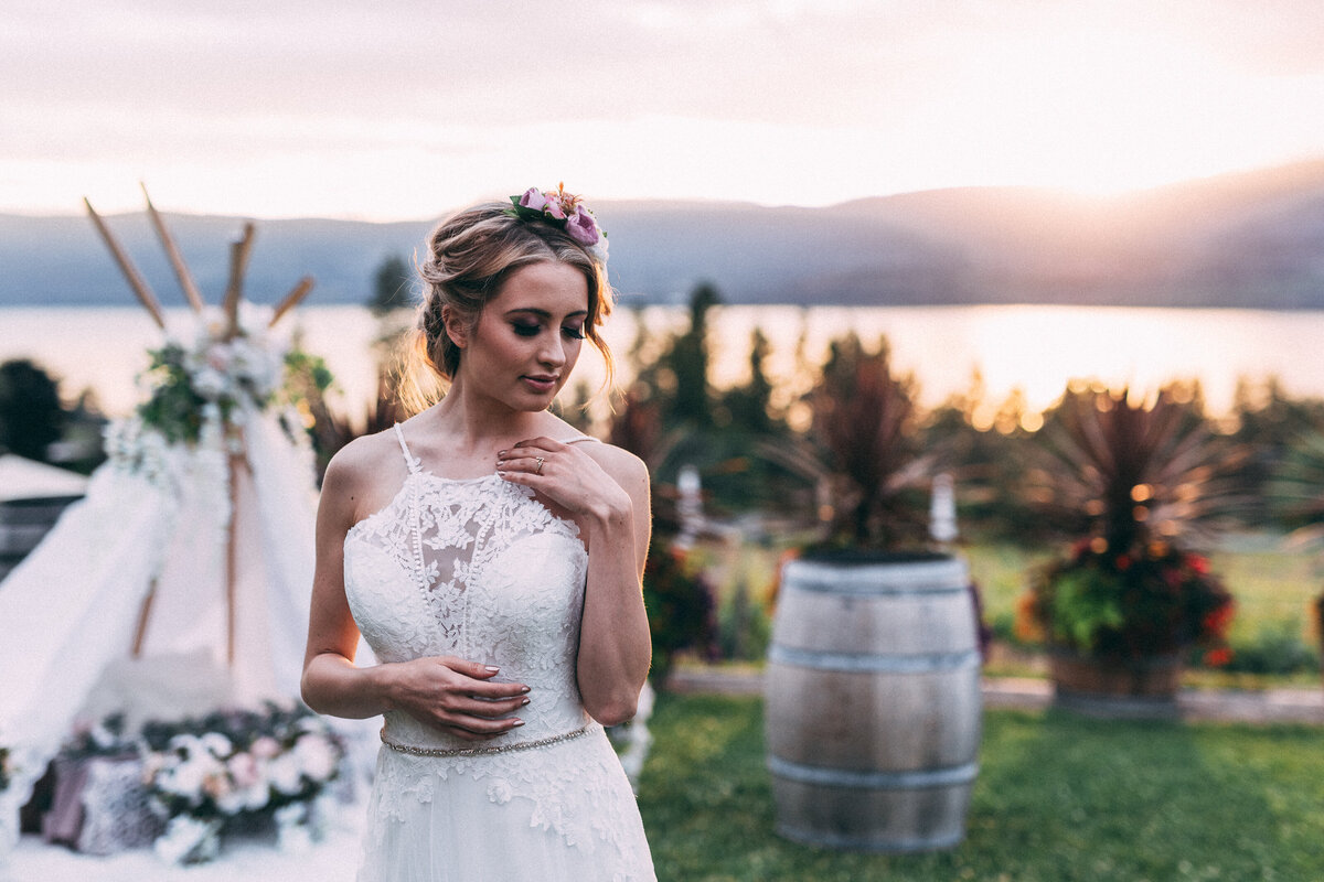 Summerhill Pyramid Winery Sunset Wedding West Kelowna_-22